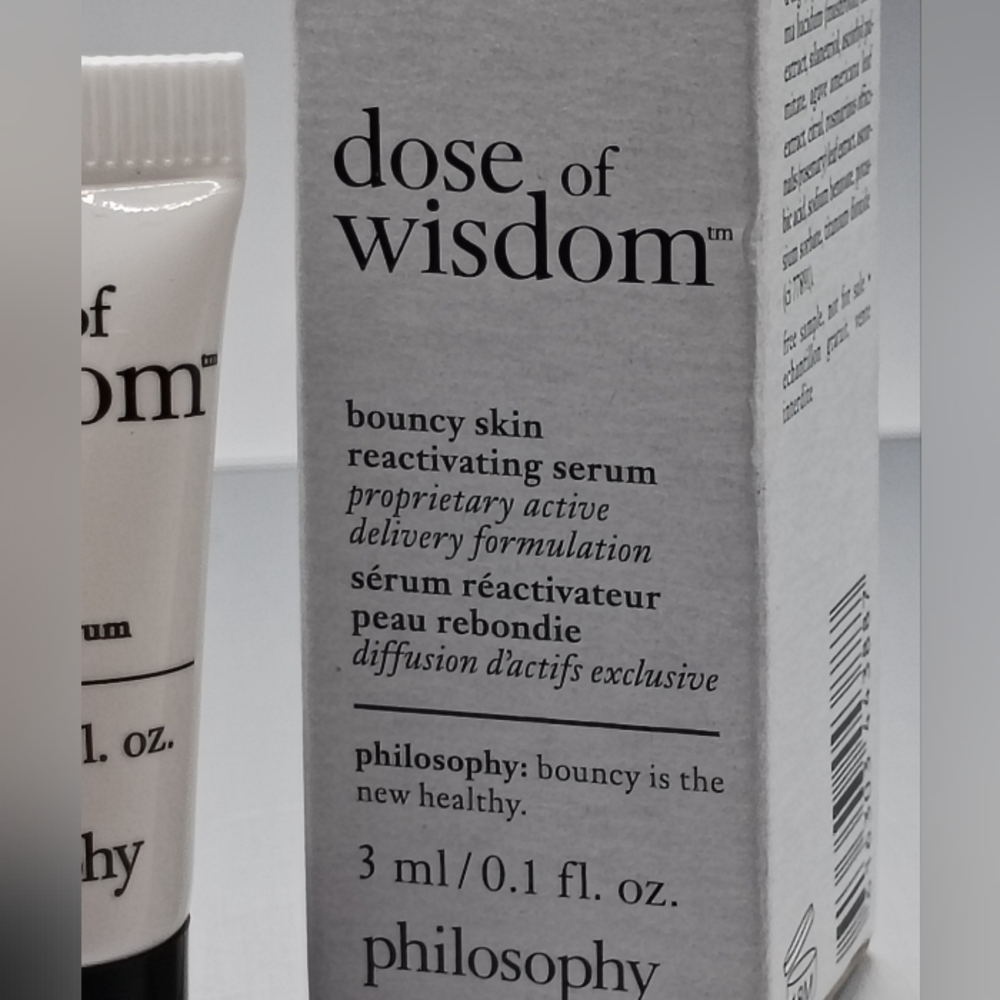 5 For $25 Item🌸 Philosophy Dose Of Wisdom Bouncy Skin Reactivating Serum - Picture 2 of 4